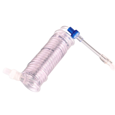 EXTENSOR ESPIRALADO COM UMA VÁLVULA ANTIRREFLUXO 