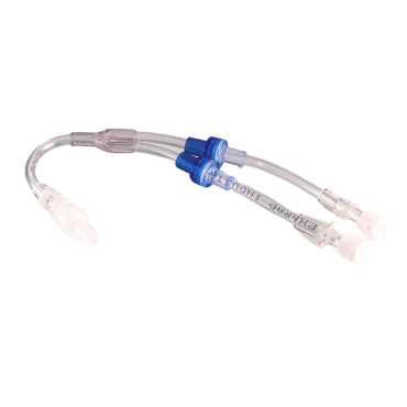 EXTENSOR RETO EM Y COM 2 VÁLVULAS ANTIRREFLUXO - LINHA PACIENTE 