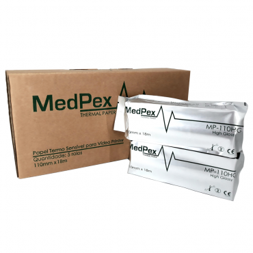 PAPEL PARA ULTRASSOM MEDPEX MP-110HG CAIXA C/5 UNIDADES