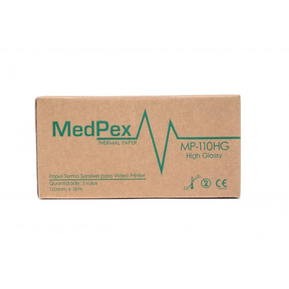 PAPEL PARA ULTRASSOM MEDPEX MP-110HG CAIXA C/5 UNIDADES